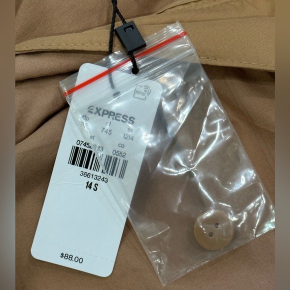 Super High-Waisted Cropped Utility Trouser Pants NWT - Picture 7 of 14